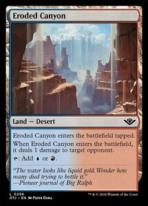 MTG ■土地/英語版■(256)《浸食された渓谷/Eroded Canyon》サンダージャンクション OTJ 土地C