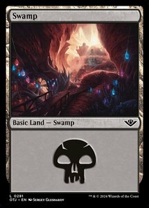 MTG ■土地/英語版■ (281)《沼/Swamp》サンダージャンクション OTJ 土地C