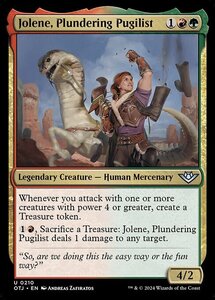 MTG ■金/英語版■(210)《略奪する拳闘士、ジョリーン/Jolene, Plundering Pugilist》サンダージャンクション OTJ 金U