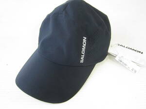  new goods * Salomon salomon light weight running cool cap part mesh free hat black black jo silver g marathon Golf / visor 