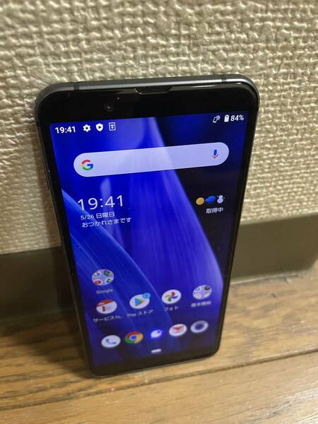 AQUOS sense3 SHV45 ブラック au SIMフリー　No108