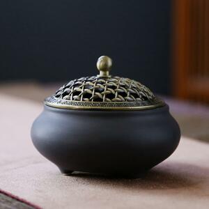  fragrance establish ceramics stylish Japanese style cover attaching incense stick establish censer black incense stick simple circle censer aroma ceramics and porcelain . vessel yoga relax cover attaching seat ...