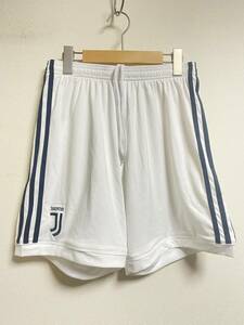 A5/48★セリエ Serie A★アディダス adidas ユベントス Juventus 白×黒ライン サッカーパンツ☆O