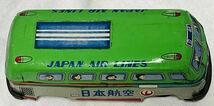 ★当時物　ブリキ　日本航空　JAPAN AIR LINES バス　日本製　空港 バス　ワーゲンバスタイプ　日航　昭和レトロ　おもちゃ　玩具_画像8