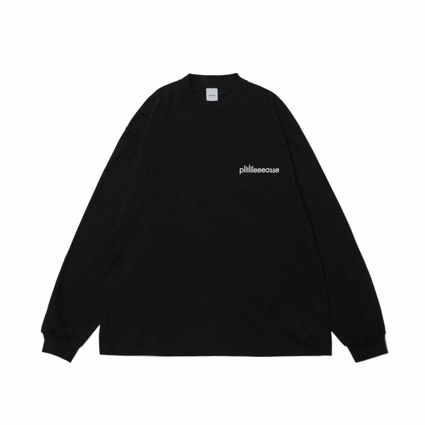 plllllleeeasse long sleeve tee (BLACK)