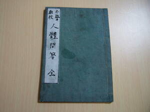 小學教授　人體問答　全　松川半山　編　明治9年刊　教科書　人体図