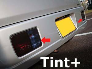 Tint+何度も貼れる スモークフィルム エブリイ バン DA64V テールランプ 用 エブリィバン(Type2：ハイマウントストップランプ用とのセット)
