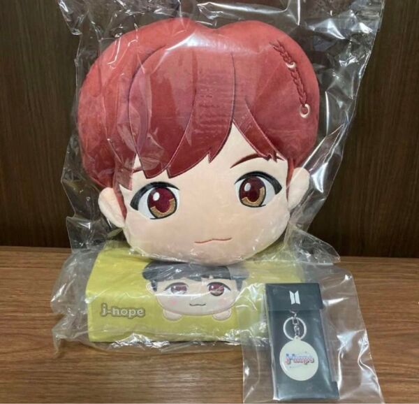 BTS 公式 ジェイホープ クッションブランケット キーリング 寝そべり プレミアムティッシュボックスカバー