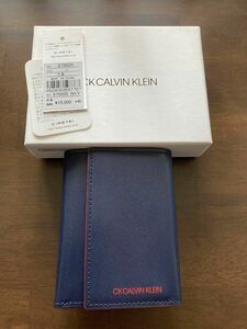 CK Calvin Klein シーケー カルバンクラインBOX型小銭入れ付き 三つ折り財布 新品未使用
