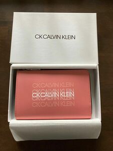 CK Calvin Klein シーケー カルバンクライン モヒート L字ファスナー式 二つ折り財布ピンク新品未使用
