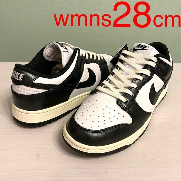 【新品未使用】ナイキ ダンク ロー プレミアム DUNK LOW PRM ホワイト/ココナッツミルク/ブラック/パンダ WMNS28cm mens27.5cm