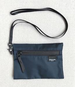 * ultimate beautiful goods * PORTER GIRL Porter pouch with strap .NAVY Yoshida bag 
