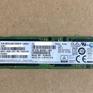 SAMSUNG SSD M.2 2280 NVMe 512GB 使用時間:859h