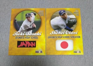 MLBカード, 大谷翔平(SHOHEI OHTANI), 佐々木朗希(ROKI SASAKI), ROOKIE CARD, ゴールデン ルーキーコンビ