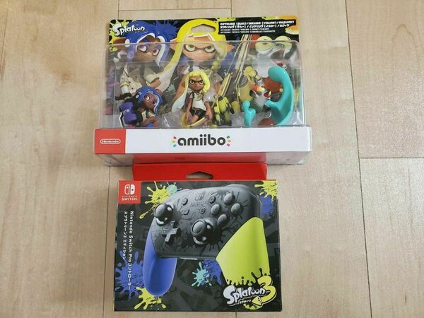 Nintendo Switch Proコントローラー スプラトゥーン3エディション+amiibo トリプルセット