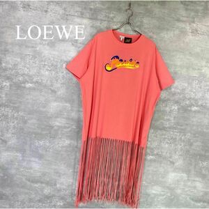 [LOEWE] Loewe (M) бисер Logo бахрома t рубашка 