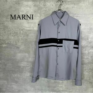 [MARNI] Marni (44) окантовка переключатель рубашка 