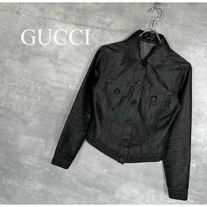 [GUCCI] Gucci (38) Logo button Denim jacket 