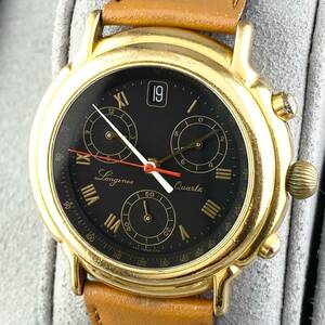 【1円〜】LONGINES ロンジン 腕時計 メンズ 7174 クロノグラフ グ