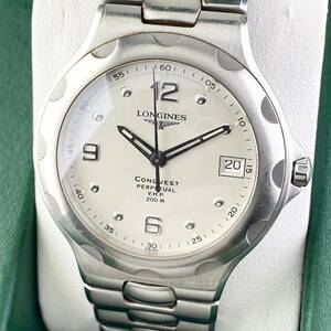[1 иен ~]LONGINES Longines наручные часы мужской CONQUEST Conquest L1.636.4 белый циферблат VHP 200m Date стандартный товар 