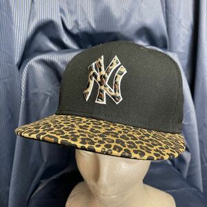 NEW ERA キャップ ニューエラ ニューヨークヤンキース ベースボールキャップ レオパード 豹柄