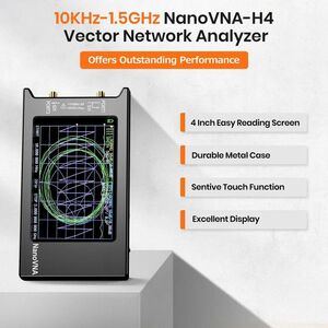 NanoVNA-H4 ベクトルネットワークアナライザー50KHz-1.5GHz 4インチ