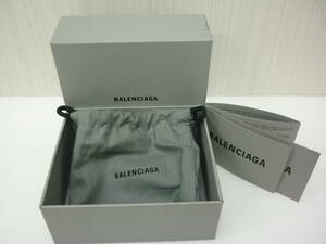 BALENCIAGA バレンシアガ ミニウォレット付属品 財布用 空箱 グレー カード、保存袋あり