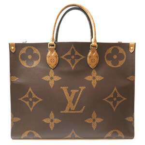  used Louis Vuitton on The go-GM monogram Rebirth handbag 2WAY M45320 A rank Brown LOUIS VUITTON[ free shipping ][ three rice field shop ]