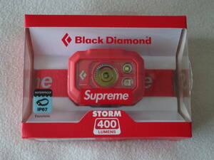 Supreme シュプリーム×Black Diamond ブラックダイヤモンド Storm Head Lamp 400 赤色 2020年 タグ付き 未開封
