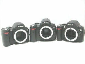★ Nikon D40X, D60, D5000 3台ジャンクセット　＜部品用途