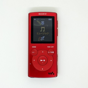 動作品★SONY ウォークマン NW-E063 レッド 4GB ソニー デジタルMP3オーディオプレーヤー WALKMAN No.1