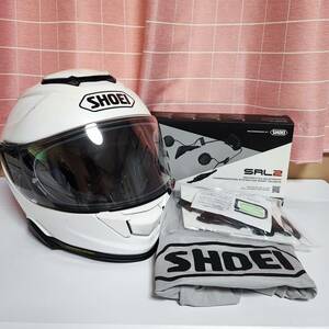 【美品】純正インカム付き ショーエイ SHOEI GT-Air2 パールホワイト フルフェイスヘルメット SENA SRL2