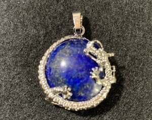 [Premio Fortuna] lapis lazuli. ... Dragon blue empty . sho .. silver dragon . design 705055A2