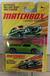 【Lesney Edition】Matchbox '71 Camaro Z-28 ／ マッチボックス '71 カマロ Z-28【未開封】