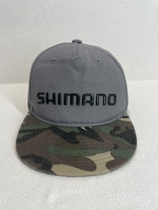 SHIMANO シマノ BB スナップバック キャップ CAP グレー 迷彩 カモフラ 魚釣り フィッシング