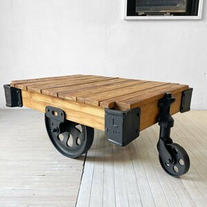 ★ アクメファニチャー ACME Furniture ギルド GUILD ドーリーテーブル DOLLY TABLE S ローテーブル チーク古材 廃番 参考定価147,400円