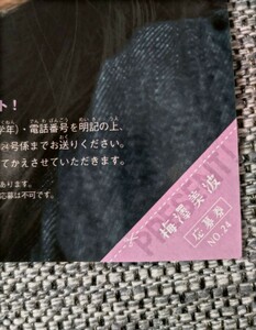 週刊少年マガジン 2024年24号 乃木坂46　　梅澤美波 クオカード 応募券 １枚