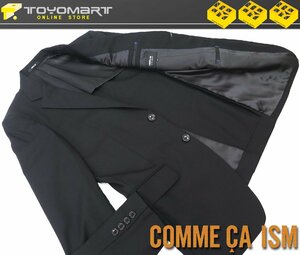 7021●コムサイズム COMME CA ISM●新品　SM01　高品質ウール　イタリアンモデル スーツジャケット　ブラック/M　訳あり