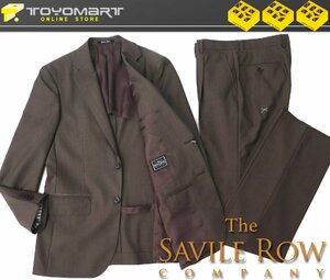 7091●Savile Row サビルロウ●4088　新品 【JOHN CAVENDISH】 英国生地使用　無地　プレミアムスタンダードスーツ　ブラウン/A5