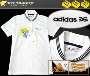 G26●アディダスゴルフ adidas Golf （レディース）●N60162　新品　半袖ポロシャツ　ホワイト/OT　定価9900円