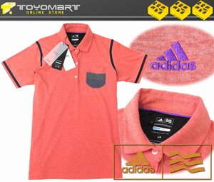 G150●アディダスゴルフ adidas Golf （レディース）●Z88840　新品　CLIMA COOL 半袖ポロシャツ　オレンジ/L　定価9900円