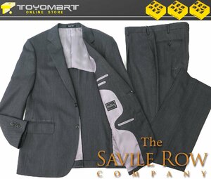 6096*Savile Rowsa Bill low *1019 new goods [BRITANNIA] weave pattern stretch standard suit gray /BE7