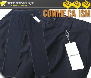 6028●コムサイズム COMME CA ISM●新品　PW04 《TC素材》 ストレッチ アンクルパンツ　ネイビー/M　定価7590円