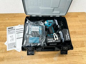 【質屋】未使用品 開封品　マキタ TD173DRGX 充電インパクト 18V 青 セット品　本体　BL1860B×2個　充電器