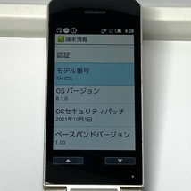 AQUOSケータイ SH-02L ゴールド docomo SIMフリー SIMロック解除済み 4G対応 ガラホ本体 送料無料 A5780_画像2