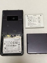 docomo P-01H ダークメタル パナソニック 判定〇 ブラック 折りたたみ ガラケー本体 携帯電話 送料無料 中古 A5818_画像8