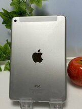 Apple SIMフリー iPad mini 4 シルバー 32GB MNWF2J/A Wi-Fi+Cellular アクティベーションロック解除済 ※本体湾曲あり 動作可 Y42_画像3