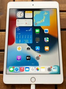 訳あり Apple iPad mini 4 ゴールド 128GB MK9Q2J/A Wi-Fiモデル iOS15.7.8 アクティベーションロック解除済 ※バッテリー難 Y38