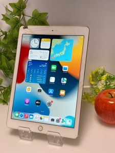 Apple iPad Air 2 Wi-Fi+Cellular 16GB A1567 (MGH72J/A) シルバー/判定〇 au ※液晶割れ 訳あり A5871