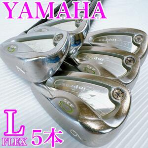 ヤマハ　インプレスC’S 435　レディース　アイアンセット　5本　フレックスL／初心者推奨　YAMAHA　INPRES　女性用・初心者・ゴルフクラブ
